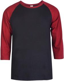 img 1 attached to 👕 Charcoal Men's Clothing: TOP PRO Sleeve Baseball Shirts