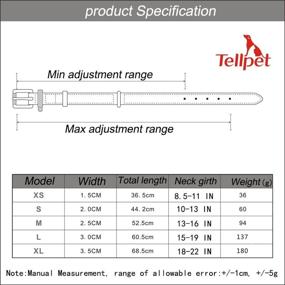 img 2 attached to 🐾 Premium Tellpet Italy Full-Grain Leather Padded Dog Collar: Superior Quality & Comfort for Your Beloved Pet