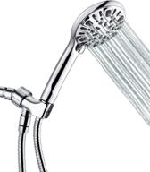 🚿 ezelia shower head: ultimate high-pressure handheld with 9 settings, massage spa, pause mode – easy install, chrome finish logo