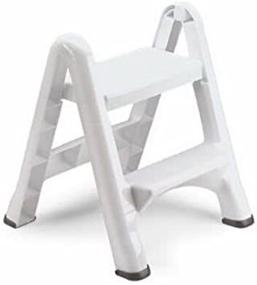 img 4 attached to Rubbermaid Folding Stool 2 Step White