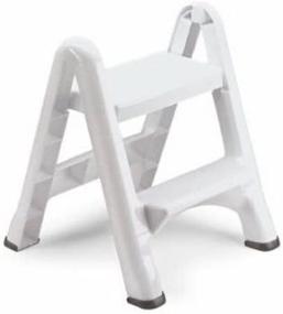 img 1 attached to Rubbermaid Folding Stool 2 Step White