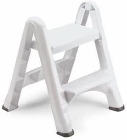 img 3 attached to Rubbermaid Folding Stool 2 Step White