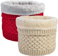 shokim winter men's accessories and scarves - double layer fleece windproof logo
