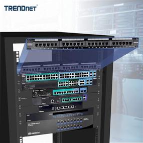 img 2 attached to Патч-панель TRENDnet на 24 порта Cat5-5e RJ-45 UTP неэкранированная: высокоскоростное сетевое подключение для установки на стену или в стойку.