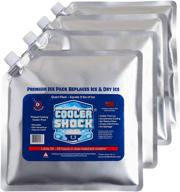 ❄️ long-lasting freezer packs for coolers & lunch bags - cooler shock reusable ice pack: compress for knee injuries, back pain relief, post-surgery accessories логотип