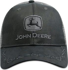 img 3 attached to John Deere Oilskin Charcoal Embroidered Sports & Fitness