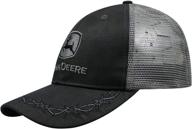 john deere oilskin charcoal embroidered sports & fitness logo