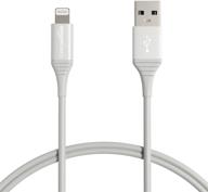 ✨ amazon basics mfi certified usb-a to lightning cable for apple iphone, ipad - silver, 3-ft, 20,000 bend lifespan logo