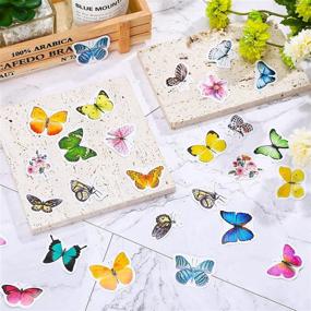 img 3 attached to 🦋 Colorful 500-Piece Butterfly Stickers Set: Waterproof Vinyl Decals for Scrapbook, Journal Planner, Phone Case, Water Bottles, Laptops, Walls & Parties