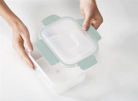 img 2 attached to 🌿 Joseph Joseph Nest Lock 10 Piece Plastic Food Storage Container Set - Leakproof, Airtight Lids in Sage