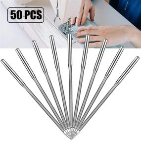 img 3 attached to 🧵 Sewing Machine Needles 50-Pack, Universal Regular Point for Singer, Brother, Janome, Varmax - Sizes HAX1 65/9, 75/11, 90/14, 100/16, 110/18