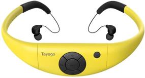 img 4 attached to Tayogo 8GB Waterproof MP3 Player with IPX8 Swimming Waterproof Headphones for 6-8 Hours Underwater 3 Meters - Yellow (Includes Shuffle Feature)