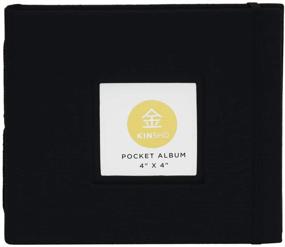 img 4 attached to 🖤 Black Kinsho Pocket Albums, 4 x 4