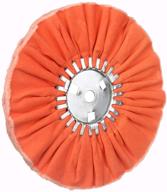 🍊 high-quality 10" orange airway buffing wheel for angle grinder – 16 plys/medium polishing – 5/8" arbor hole – 1pc logo