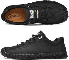 img 2 attached to CEMao Lightweight Handmade Athletic Men's Driving Shoes: Loafers & Slip-Ons for Exceptional Comfort and Style