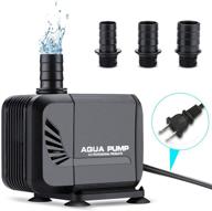 🌊 allnice submersible water pump 880gph - quiet outdoor fountain pump with 6.5ft power cord and 3 nozzles for aquarium, pond, fish tank логотип