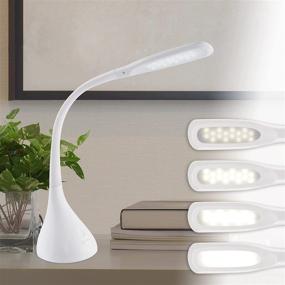 img 2 attached to OttLite Creative Curves LED Desk Lamp - Enhancing Home, Office, Dorm, Sewing Table with 4 Brightness Settings