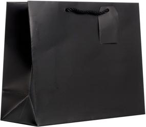 img 1 attached to 🎁 Jillson Roberts 6-Count Large 12.5" x 10" x 5" Gift Bags in 12 Solid Colors, Including Black Matte - Perfect for Gifting