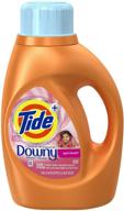 tide plus touch of downy, april fresh scent, liquid laundry detergent - 46 fl oz, for 24 loads logo