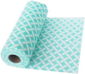 img 3 attached to JEBBLAS Reusable Cleaning Towels - Disposable Cleaning Wipes Dish Cloths, Handy Quick-Dry Towels 50 Count/Roll (Blue & Green)