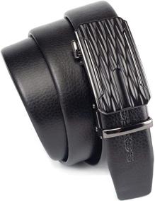 img 1 attached to 🔥 Premium SZXDS Leather Automatic Ratchet Adjustable Men's Accessories - Unparalleled Style & Versatility