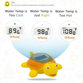 img 2 attached to Doli Yearning Baby Bath Thermometer - Room Temperature Gauge (Fahrenheit & Celsius) - Yellow Turtle Design - Kids Bathroom Safety Essential - Bath Toy