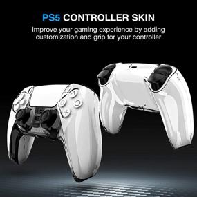 img 3 attached to 🎮 DLseego PS5 Clear Cover Skin Case – Compatible with Sony PlayStation 5, Newest Version – Transparent Hard PC Cover with Anti-Slip Features