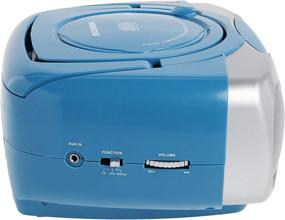 img 1 attached to Meet the Sylvania SRCD243: A Powerful Portable CD Player with AM/FM Radio and Boombox in Blue