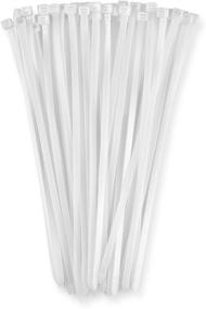 img 4 attached to 🔗 Heavy Duty 12 Inch Zip Cable Ties (100 Pack) - 120lbs Tensile Strength, White, Self-Locking - Premium Plastic Wire Ties for Indoor and Outdoor Use by Bolt Dropper