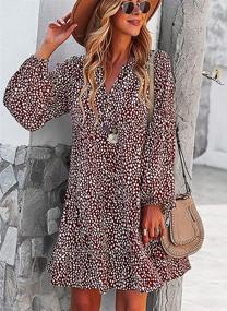 img 2 attached to IRACHEU Womens Sleeve Dresses Bohemian Women's Clothing and Dresses
