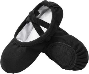 img 4 attached to Adorable STELLE Canvas Slippers: Perfect Leather Toddler Girls' Shoes