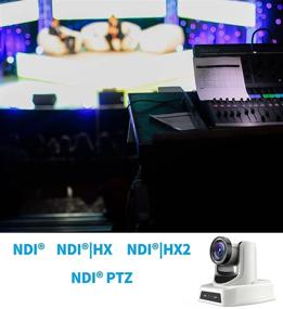 img 3 attached to SMTAV NDI PTZ Camera, 20x + 16x Zoom, Live Streaming Camera with HDMI, 3G-SDI and IP Outputs, NDI HX 4.6, ideal for Church, Conference, Teaching, Esports and More (White, 20X)