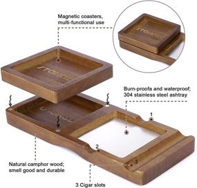 img 3 attached to Ashtrays Coaster Whiskey 2 Layer Accessory