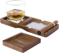 ashtrays coaster whiskey 2 layer accessory logo