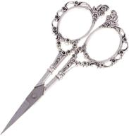 🔪 european vintage style stainless steel precision scissor for embroidery sewing craft artwork: enhanced seo logo