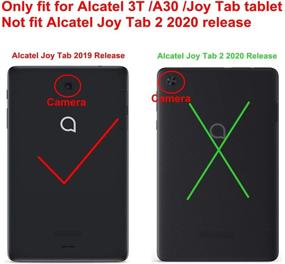 img 3 attached to 📱 Famavala BlueSky Tablet Case Cover for 8" T-Mobile Alcatel Joy Tab 2019 / 3T 2018 / A30 2017