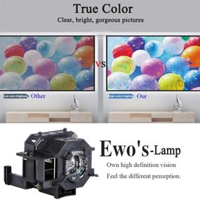 img 2 attached to 🔦 EWO's ELP41 Replacement Lamp: Compatible with Epson Powerlite Home Cinema and Empson Projector Models