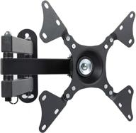 10-37 inch tv wall mount bracket: 180° adjustable articulating arms, vesa 200x200mm, 44lbs capacity logo