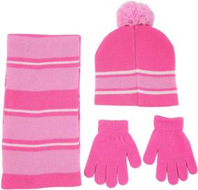 img 2 attached to 🧣 Nickelodeon Winter Hat, Scarf, and Toddlers Mittens Set with Paw Patrol Baby Beanie for Girls