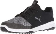 👟 puma golf grip fusion sport shoe for men, puma black-quiet shade, size 13 m us логотип