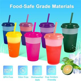 img 1 attached to Vibrant Color Changing Cups, Tumblers, and Straws: High-quality Food Service Equipment & Supplies for Tabletop & Serveware