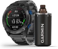 набор garmin descent mk2i/t1 - компьютер для дайвинга в виде часов малого размера с функцией воздушной интеграции, мультиспортивным тренировочным режимом и умными функциями (цвет: титаново-серый) [010-02132-02] логотип