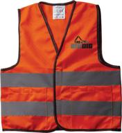 👷 high-visibility big dig safety vest in bright orange for enhanced safety logo