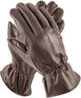 🧤 pierre cardin men's black leather gloves: superior quality accessories for a classy look logo