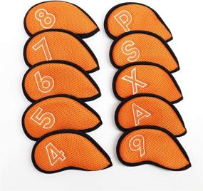 img 3 attached to 🏌️ Golf Iron Headcovers Set 10pcs - Mesh Golf Iron Covers for Titleist, Callaway, Ping, Taylormade 4-9 APSX