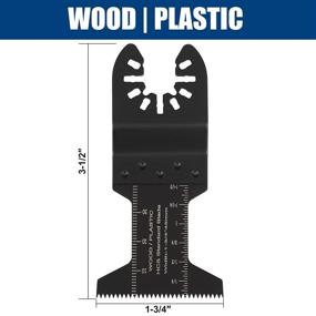 img 3 attached to COMOWARE 55 Pcs Oscillating Saw Blades: Premium Universal Multitool Blades for Wood, Plastic, and Soft Metal Cutting