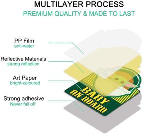 img 2 attached to DUNGGLE наклейки из винила "Ребенок на борту" для автомобиля, грузовика, транспортного средства, окна или бампера (Набор из 2)