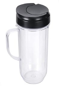 img 4 attached to 🍹 Replacement Cup and Lid for Magic Bullet MB1001 Series Juicer Mixer - Sduck 22 Ounce Jar Cup and Lid Fit, 250W Compatible