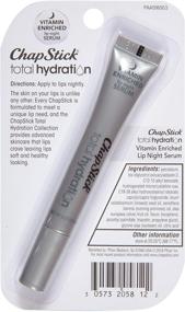 img 3 attached to 🌙 ChapStick Total Hydration Vitamin Enriched Lip Night Serum: Overnight Lip Care for Nourished Lips - 0.21 Oz