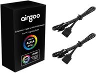 🔌 воздушный гигабит argb разветвитель 3-pin для материнской платы gigabyte rgb fusion, 5v 3-pin argb заголовок (v, d, g), набор из 2шт логотип